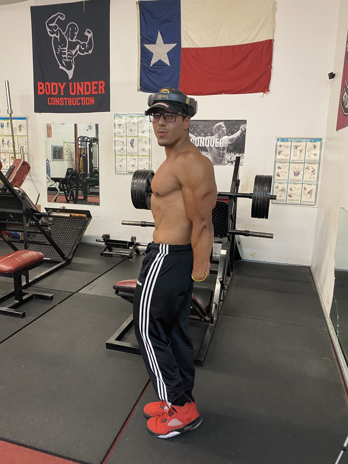 A young member training inside Dooley’s Old School Gym